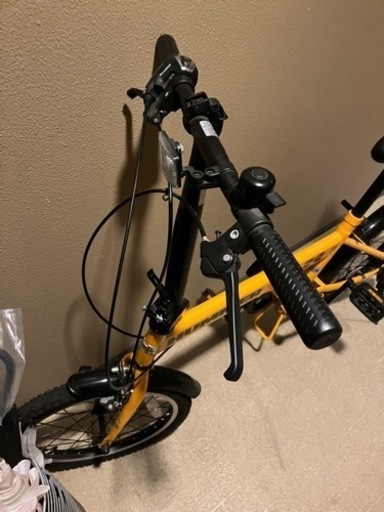 HUMMER 折りたたみ式自転車 変速機付 イエロー黄色 人気❣HUMMER 20