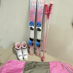 女の子 キッズ スキー一式 ５点セット♪ KAZAMA ピンク系...