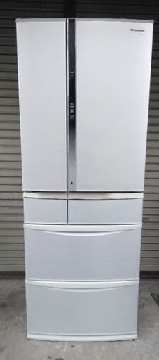 パナソニック 6ドア冷蔵庫 NR-F506T-S 501L 12年製 シルバー 配送無料