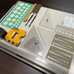 (再掲)製図板 平行定規 A2 レモン画翠