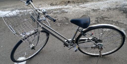 自転車中古 marukin REALTA 外装6段変速 オートライト カゴ付き鍵新品