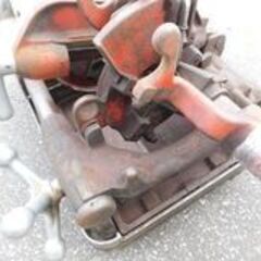 現状品 REX レッキス 電動 ねじ切り機 パイプマシン 切断機 型番不明 動作確認済み