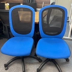 オフィス用椅子(ブルー色)