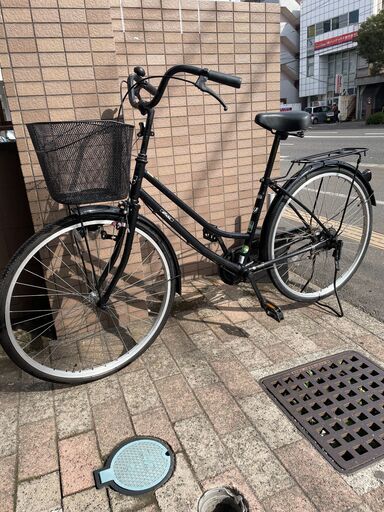 リサイクルショップどりーむ荒田店　No554  エコNo15611X 自転車　ママチャリ　２６インチ　シンプルで乗りやすい♪　状態きれいです♪　LEDライト付き♪　通勤通学にどうぞ♪