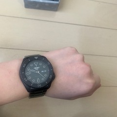 値下げ中】SEIKO 黒 メンズ 腕時計