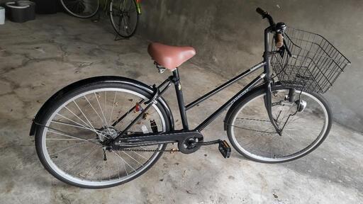 決まりました、イオンで購入の黒いシティサイクル26インチ