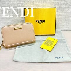 フェンディ　FENDI　ピンク　コンパクトジップ　お財布