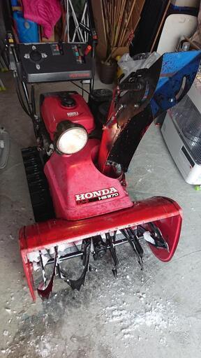 【購入者決定】セル始動 クローラ\u0026ベルト\u0026バッテリー新品交換済！ホンダ除雪機 スノーラHS970(電動ロングシューター！)