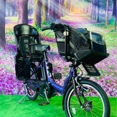 1/4516子供乗せ電動アシスト自転車ヤマハ3人乗り20インチ