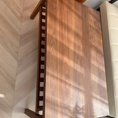 カリモクテーブル　ウォールナット材　北欧