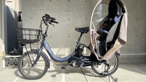 ✨美品✨新品✨後タイヤ、サドル✨カゴ✨ブリヂストンビッケe✨子供乗せ電動自転車 超人気！BIKKE ビッケ⭐️ブリヂストン子供乗せ電動自転車Y2715 bikke