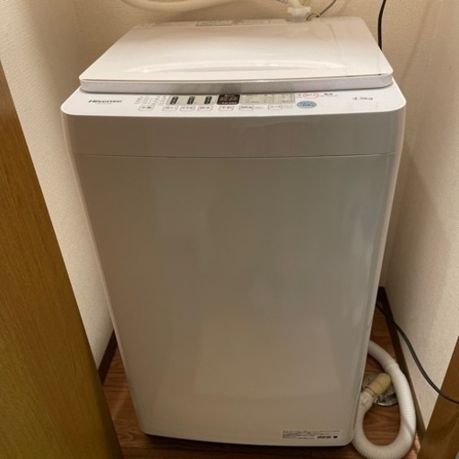 （使用年数1年未満・3年保証）Hisense 全自動電気洗濯機 （家電用）HW-E4504