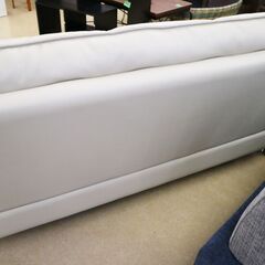 革張り 3人掛けベージュソファー 中古 イタミ少