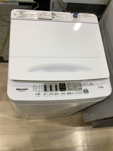 【未使用品】全自動洗濯機  Hisense HW-E5504 5.5kg 2022年製　入荷致しました！