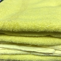 黄色のバスタオル4枚