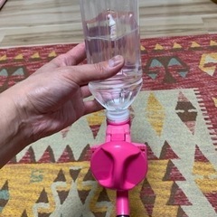 ケージ用給水器ピンク