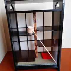茶道具棚 茶棚 柄杓、茶杓付き