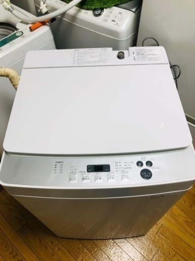「決まりました」全自動洗濯機 縦型 5.5kg 美品 2019年製 (市内配送・設置無料) TWINBIRD KWM-EC55