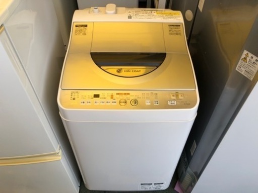 【リサイクルサービス八光】2010年製　シャープ SHARP ES-TG55LＫ-S　[たて型洗濯乾燥機（5.5kg） シルバー系]