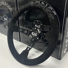 GOODGUN スポーツステアリング 本体 GOODGUNスウェードステアリング ブラック