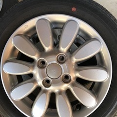 ブリヂストン　タイヤホイールセット4本　155/65R14 75S　スズキアルトラパン　純正