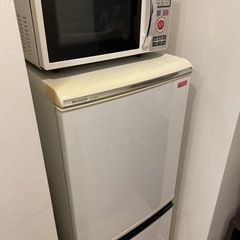【無料】TOSHIBA電子レンジ&SHARP冷蔵庫