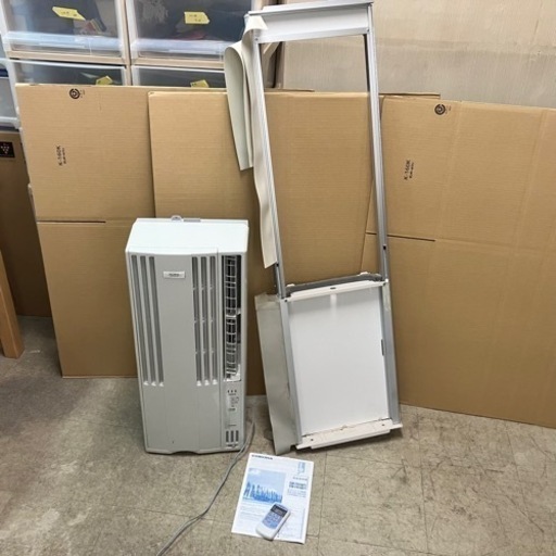 コロナルームエアコン CW-FA1821 21年製 ウインド形冷房専用 枠付き コロナルームエアコン CW-FA1821 21年製 ウインド形冷房専用 枠付き