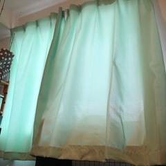 ニトリ　カーテン緑　決まりました