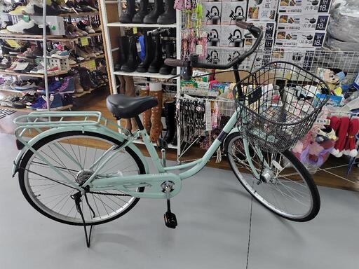J092☆使用感有り☆普通自転車☆VALERIANO☆変速なし☆LEDオート☆26