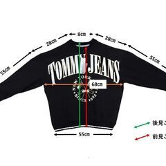 ◆Tommy Jeans◆プレップ カレッジ ロゴ スウェットシャツ