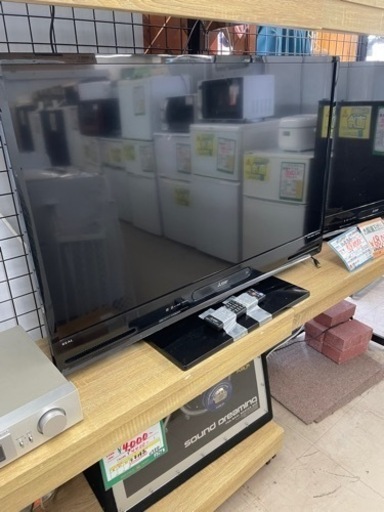 ★198 MITSUBISHI 40V型液晶テレビ  内臓ブルーレイ 2019年製【リサイクルマート宇宿店】