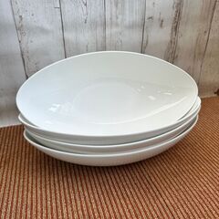 094 オーバルプレート 4枚セット 白 ホワイト 食器 カレー皿 