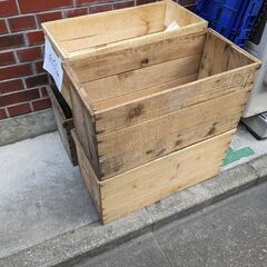 リンゴ木箱5個セット500 円　DIYなどに　最新