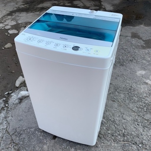 【リサイクルサービス八光】2019年製　 Haier　 全自動洗濯機　5.5kg　ホワイト　JW-C55A-W