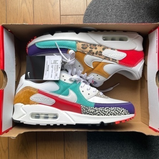 NIKE Air Max 90 SE アニマルパッチワーク メンズ 27.5