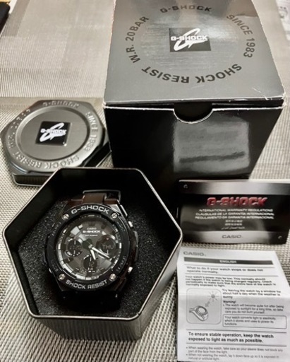 【取引成立】中古G-SHOCK GST -100G-1BDR G-STEELビッグフェイスでカッコイイ腕時計！