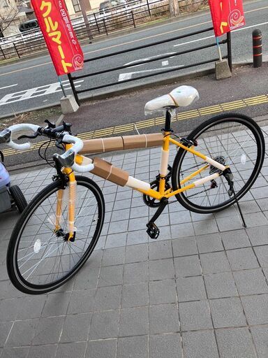 新品未使用ロードバイク イエロー21テクノロジー自転車485