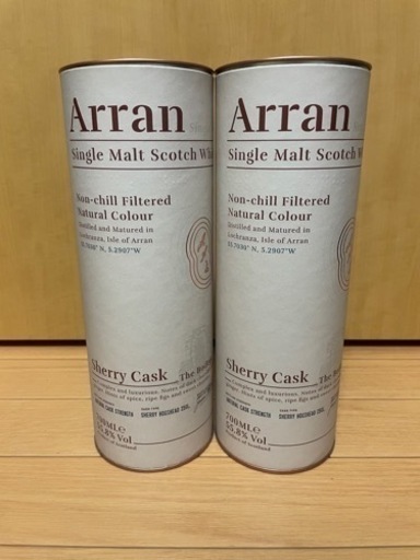 ウイスキー 2本 アラン　シェリーカスク　カスクストレングス Arran Sherry Cask