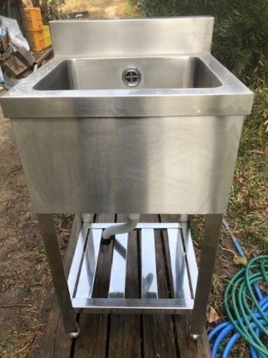 さらに値下げ◆業務用 ◆ステンレス製 1槽シンク 流し台 450×450×795 厨房 飲食店