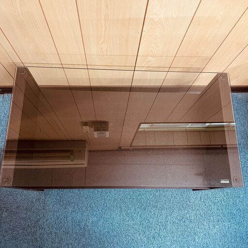 SALE♪関税込①11539 2段ガラスローテーブル ?2月4～5日