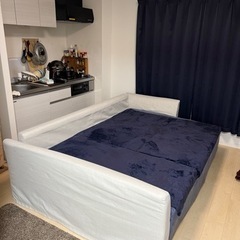 定価104990円】IKEA ソファーベッド HOLMSUND ホルムスンド(ベージュ)