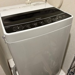 【美品】ハイアール　洗濯機　JW-C55D-K ブラック