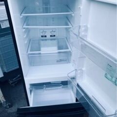 配送可能　三菱 146L 2ドア冷蔵庫（サファイヤブラック）【右開き】MITSUBISHI MR-P15C-B