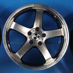 『使用期間約3ヶ月』18インチ　7.5J+55　5穴114.3　アルミホイール　4本セット