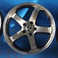 『使用期間約3ヶ月』18インチ　7.5J+55　5穴114.3　アルミホイール　4本セット