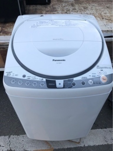 5km以内配送無料　保証付き　パナソニック洗濯機　Panasonic NA-FR80H7-W