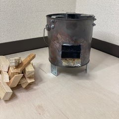 ペンキ缶で作る薪ストーブ