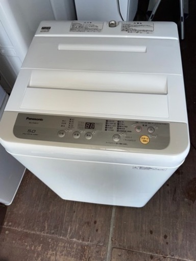 No.1611 Panasonic 5kg洗濯機　2019年製　近隣配送無料