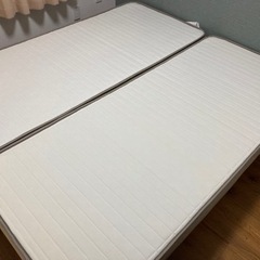 取引中【美品】クイーンサイズマットレス＆スノコベット　2月11〜12日直接引き取り可能な方
