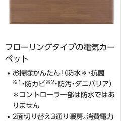 受渡済※）panasonicかんたん床暖ホットカーペット